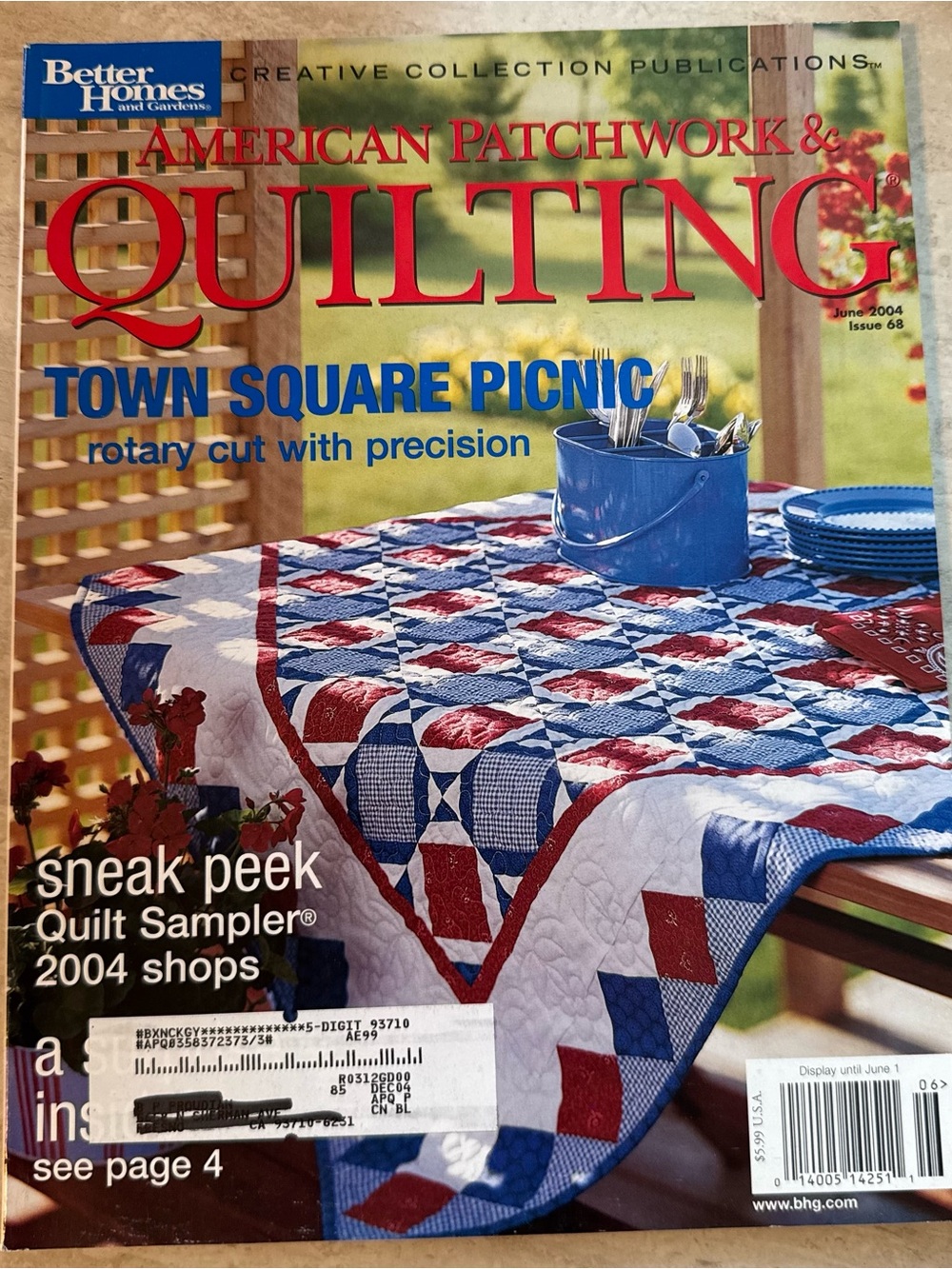 American Patchwork & Quilting Magazine Vintage June 2004